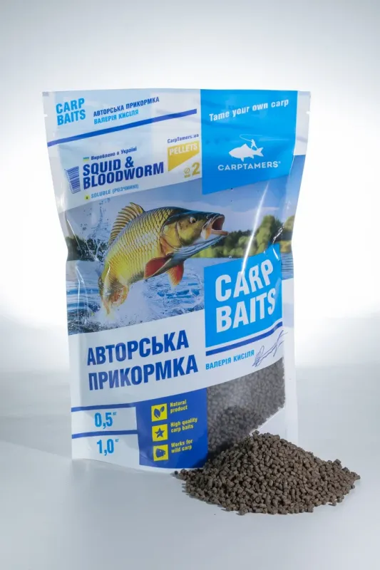 PELLETS, SQUID&BLODWORM, Розчинні, 2мм — фото 2