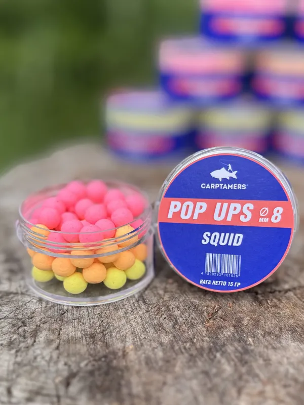 POP UPS, SQUID, Mix, 8мм